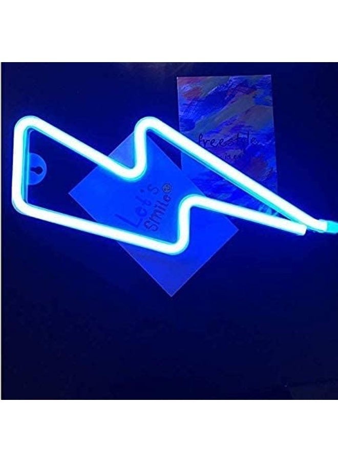 Lightning LED Neon Sign Blue - Image 4